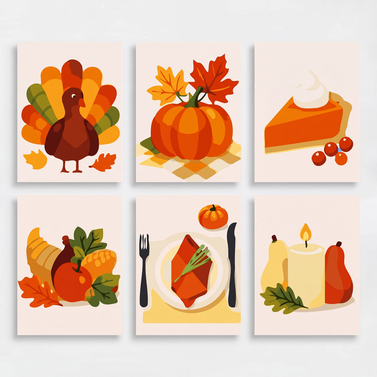 Thanksgiving - Mini Paint by Numbers Set