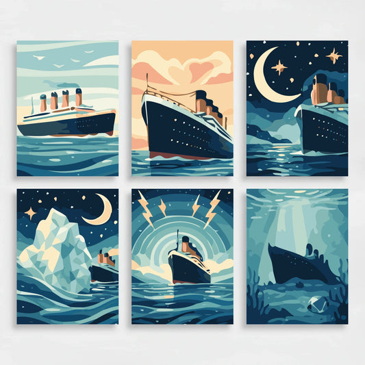 Titanic Voyage - Mini Paint by Numbers Set
