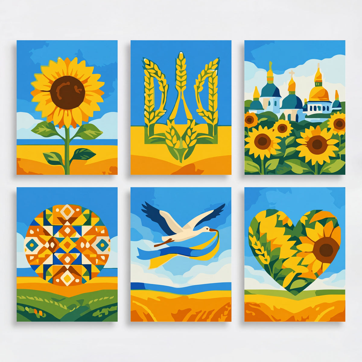 Ukrainian Heritage - Mini Paint by Numbers Set