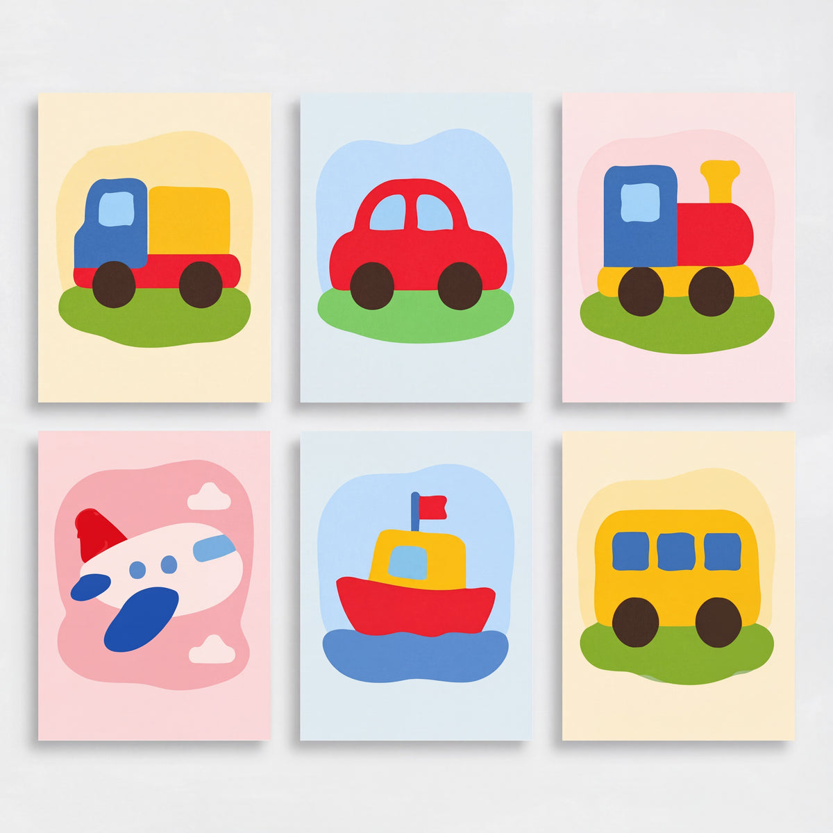 Vehicles & Transport - Mini Paint by Numbers Set