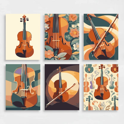 Violin - Mini Paint by Numbers Set