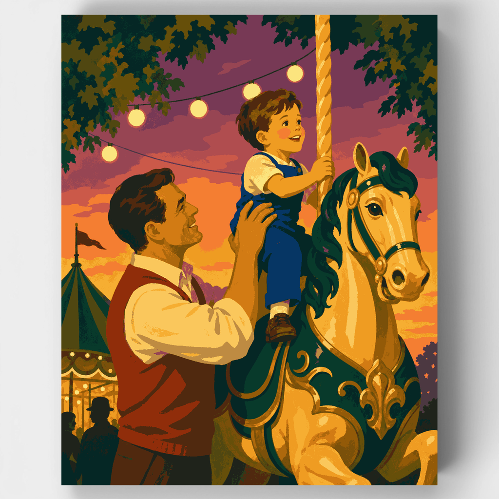 La alegría de un padre - Kit de pintura por números — Estándar