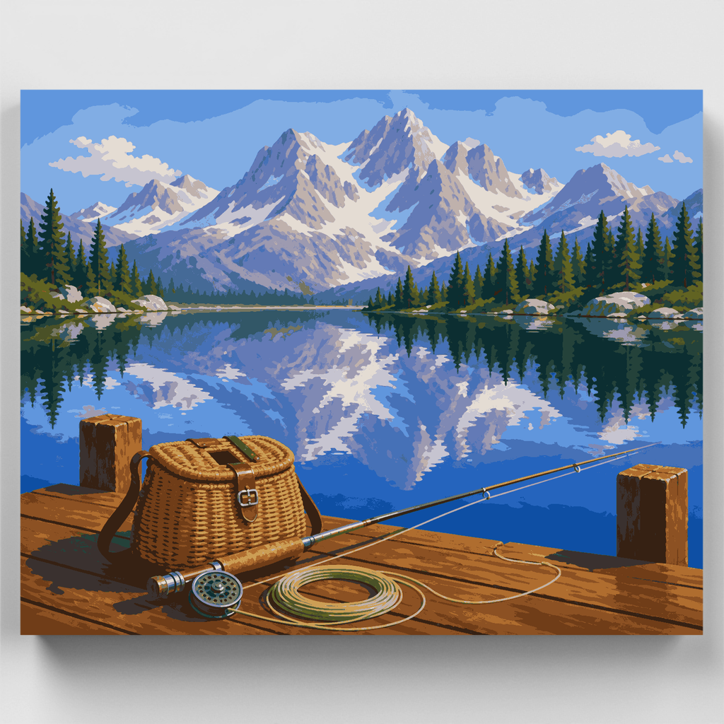 Alpine Dock & Creel - Kit de pintura por números — Estándar