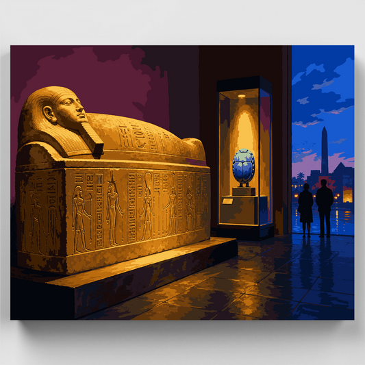 Ancient Scarab Museum - Paint by Numbers Kit