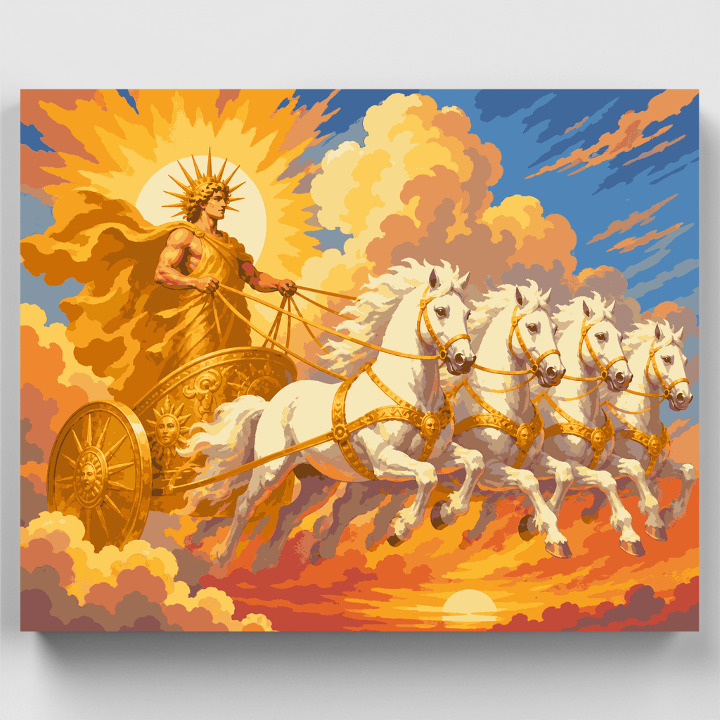Carro solar de Apolo - Kit de pintura por números — Estándar