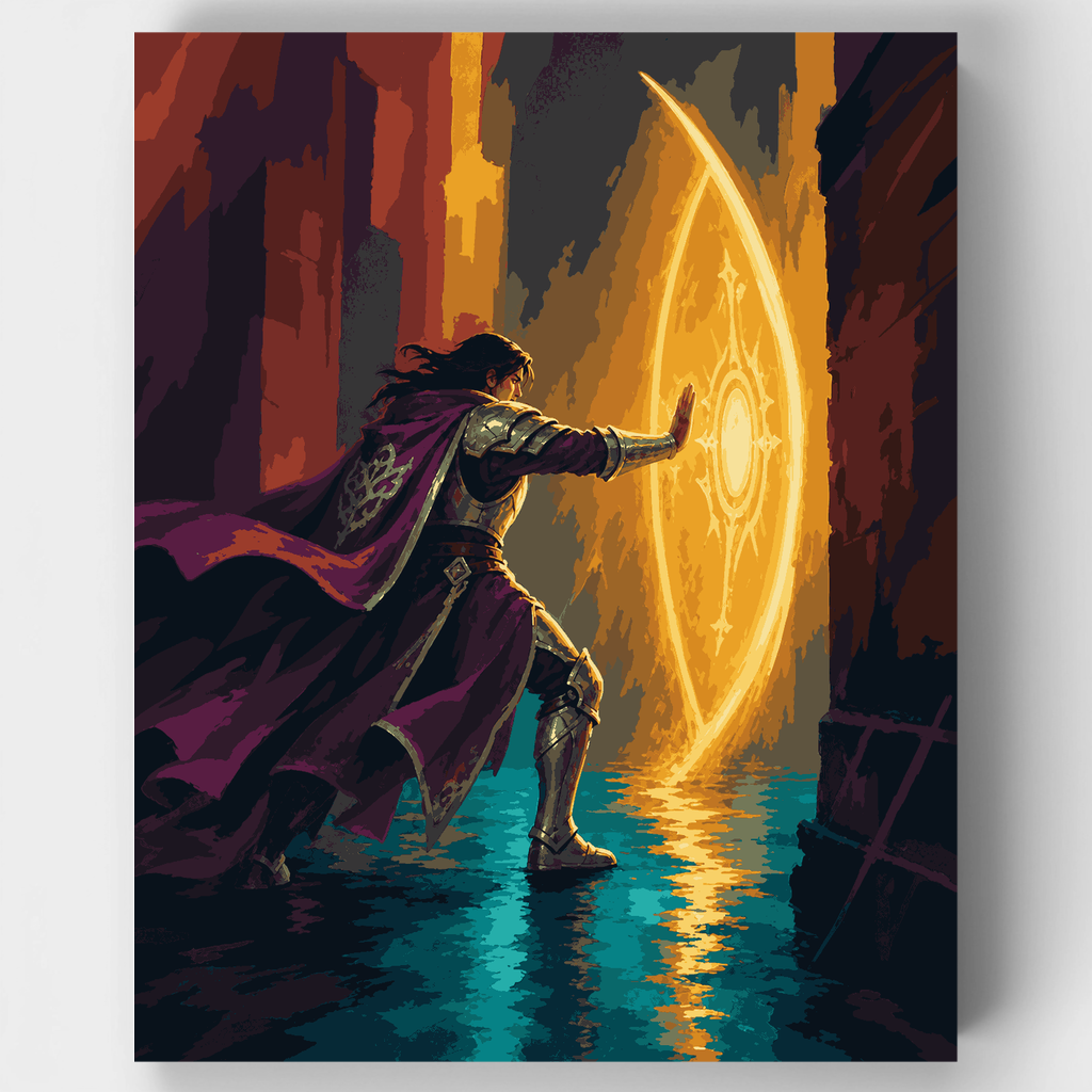 Caballero del Portal Arcano - Kit de pintura por números — Estándar