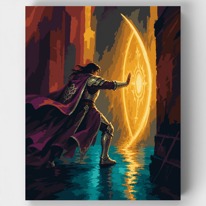 Arcane Portal Knight - Paint by Numbers Kit