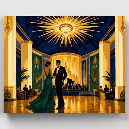 Art Deco Jazz Age Gala - Paint by Numbers Kit