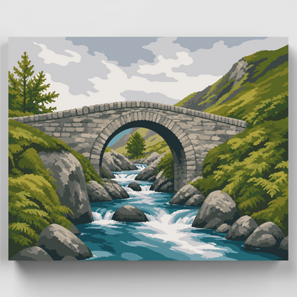 Ashness Packhorse Bridge - Paint by Numbers Kit