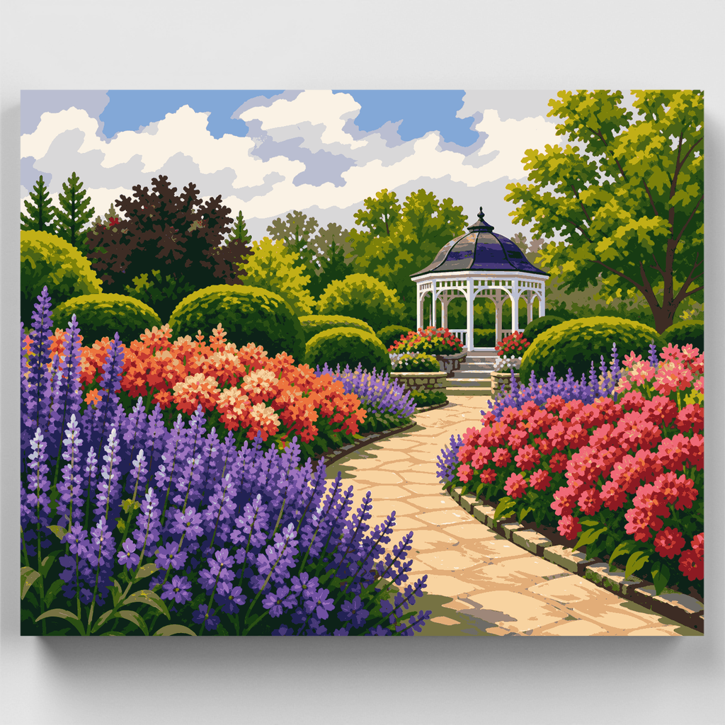 Gazebo del Parque Assiniboine - Kit de pintura por números — Estándar