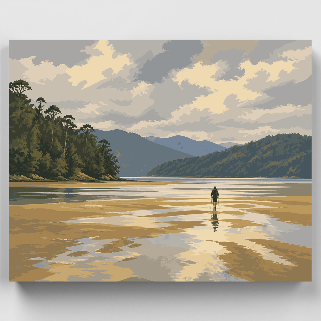 Awaroa Low Tide Crossing - Paint by Numbers Kit