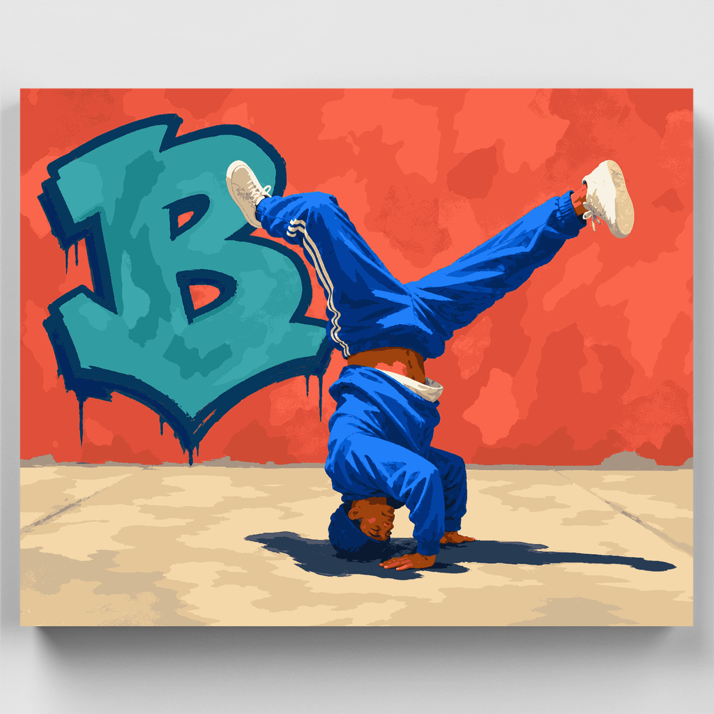 B-Boy Headstand - Paint by Numbers Kit