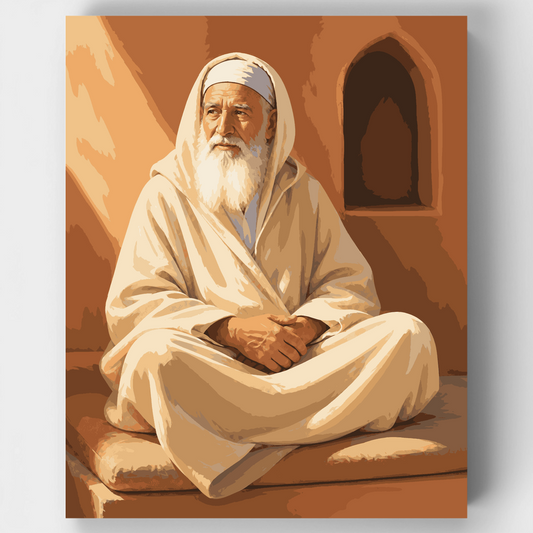 Baba Sali in Meditation - Paint by Numbers Kit