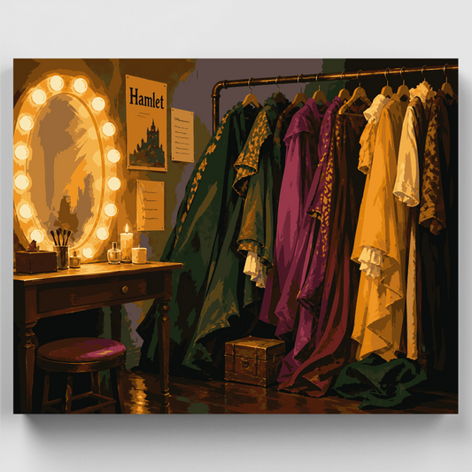 Backstage Hamlet Wardrobe - Paint by Numbers Kit