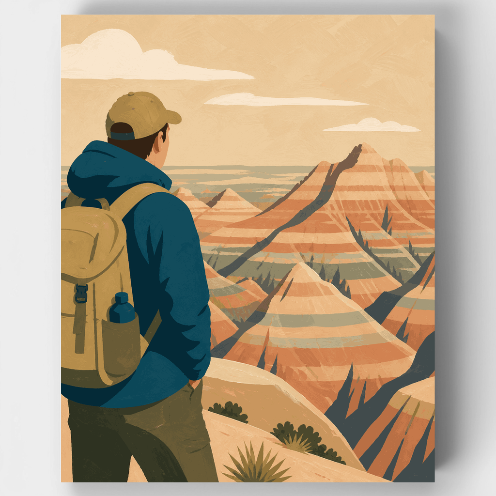 Mirador de Badlands - Kit de pintura por números — Estándar