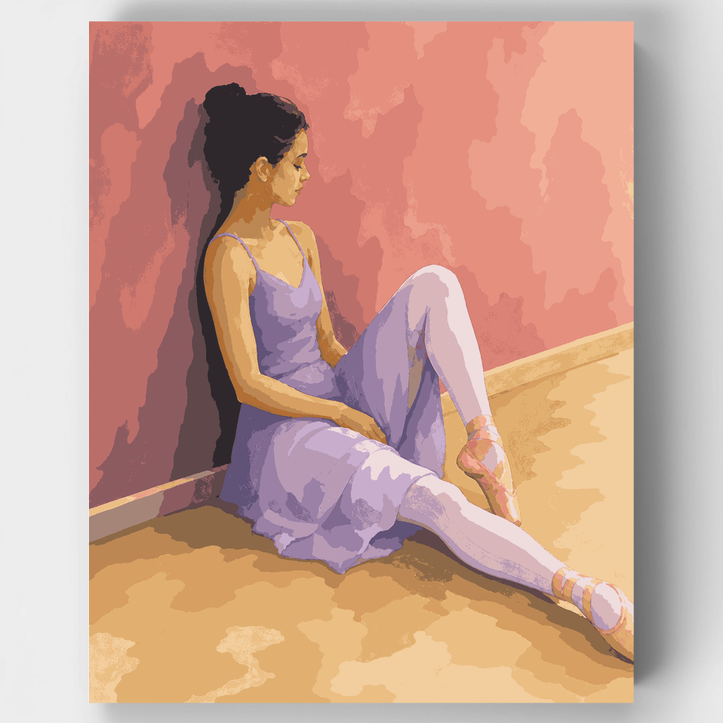 Descanso silencioso de la bailarina - Kit de pintura por números — Estándar