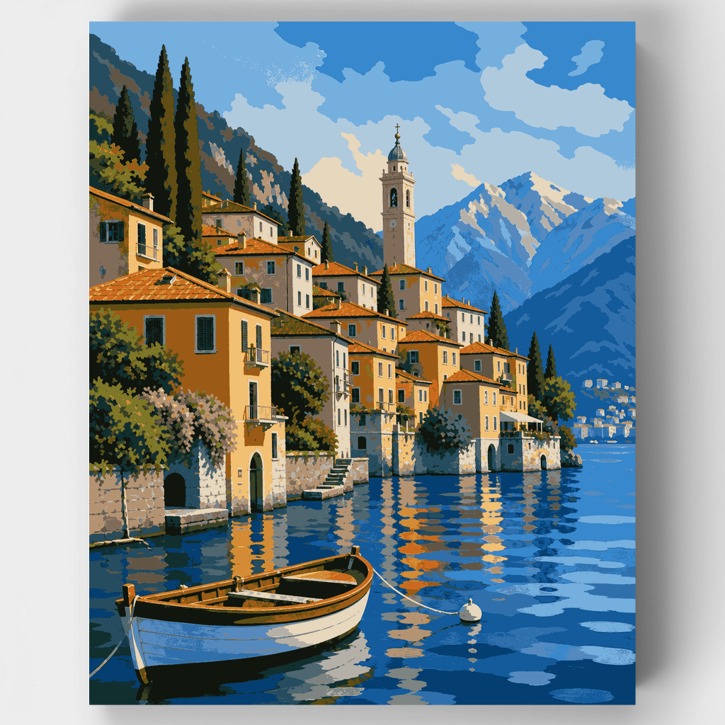 Bell Tower Village - Kit de pintura por números — Estándar