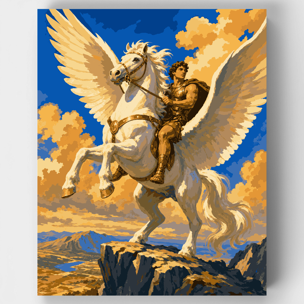 Bellerophon's Pegasus - Paint by Numbers Kit