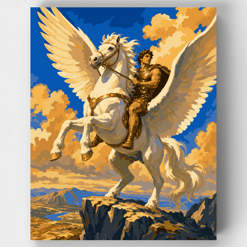 Bellerophon's Pegasus - Paint by Numbers Kit