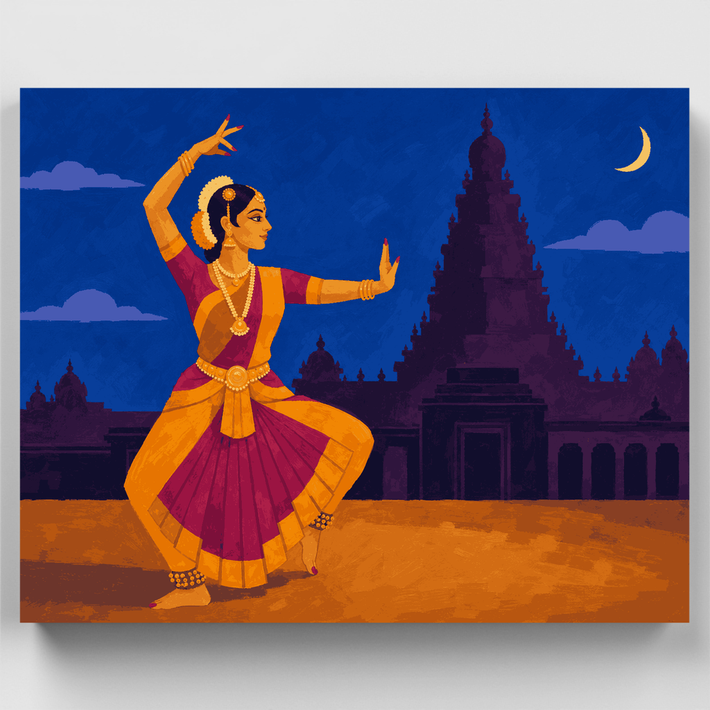 Bharatanatyam Night - Paint by Numbers Kit