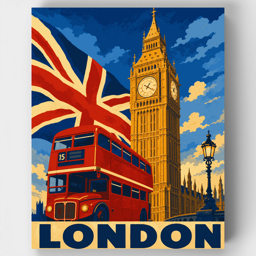 Big Ben Blue Hour - Paint by Numbers Kit