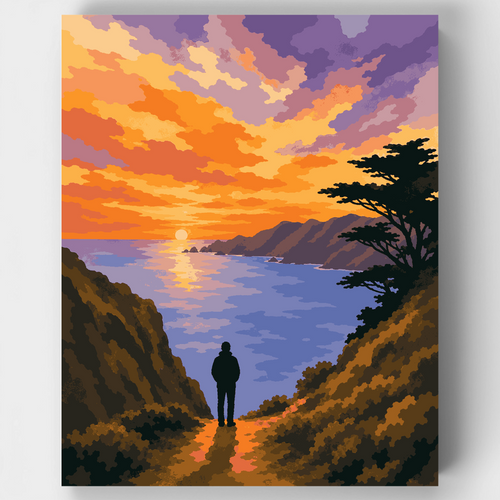 Big Sur Sunset - Paint by Numbers Kit