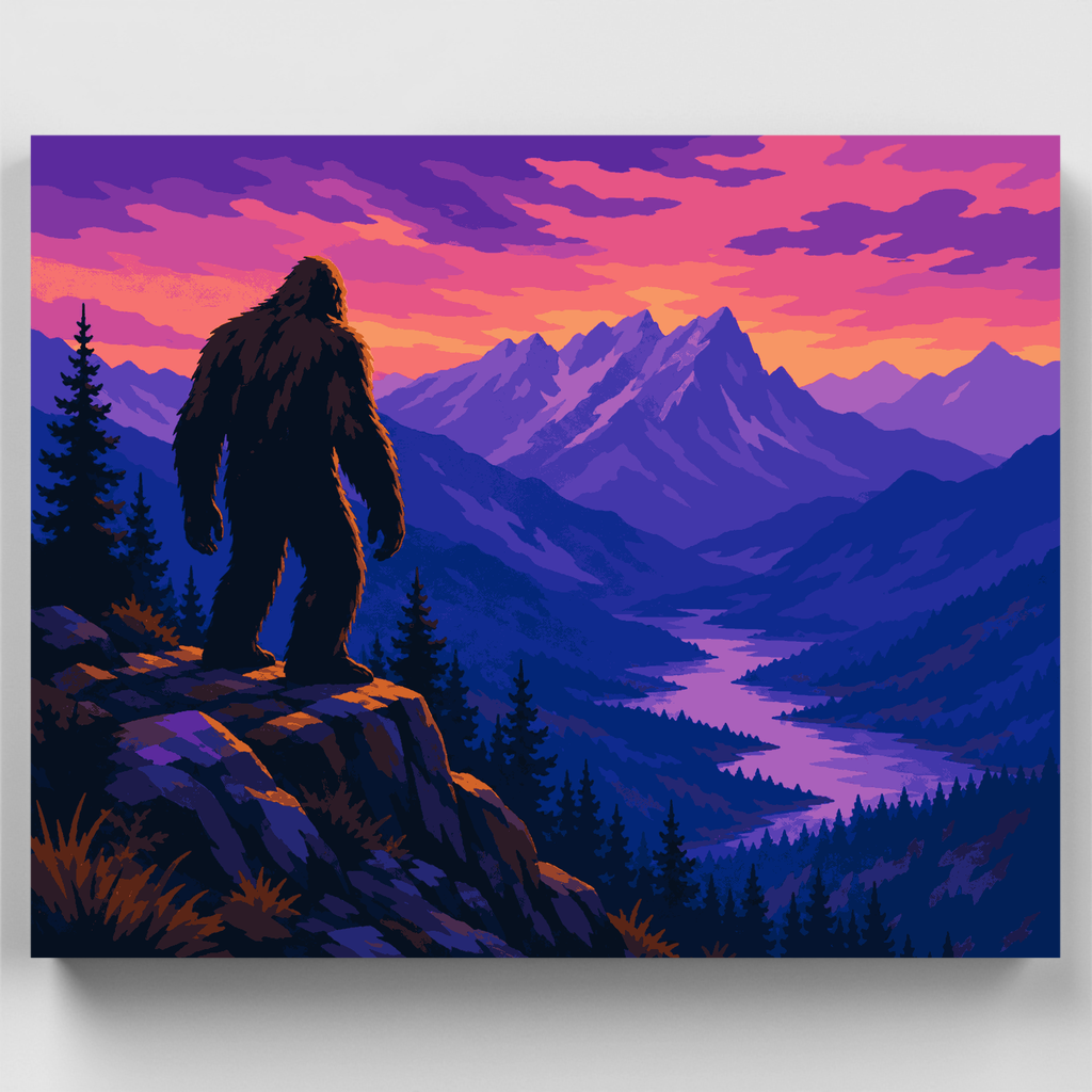 Pie grande en Twilight Ridge - Kit de pintura por números — Estándar