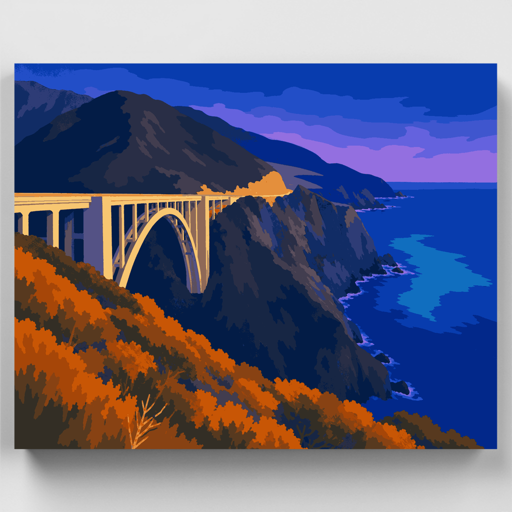 Bixby Creek Arch - Kit de pintura por números — Estándar