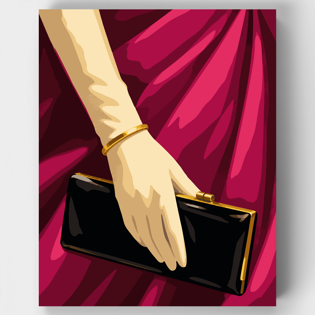 Black Clutch Elegance - Paint by Numbers Kit