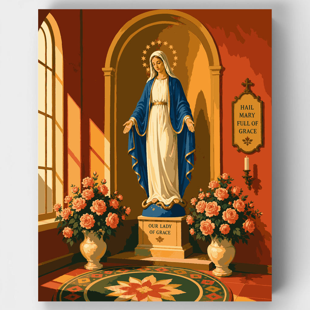 Kit de pintura por números - Hornacina de la Santísima Virgen — Estándar