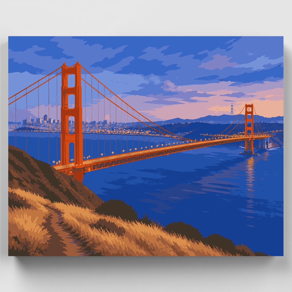 Hora azul en Battery Spencer - Kit de pintura por números — Estándar