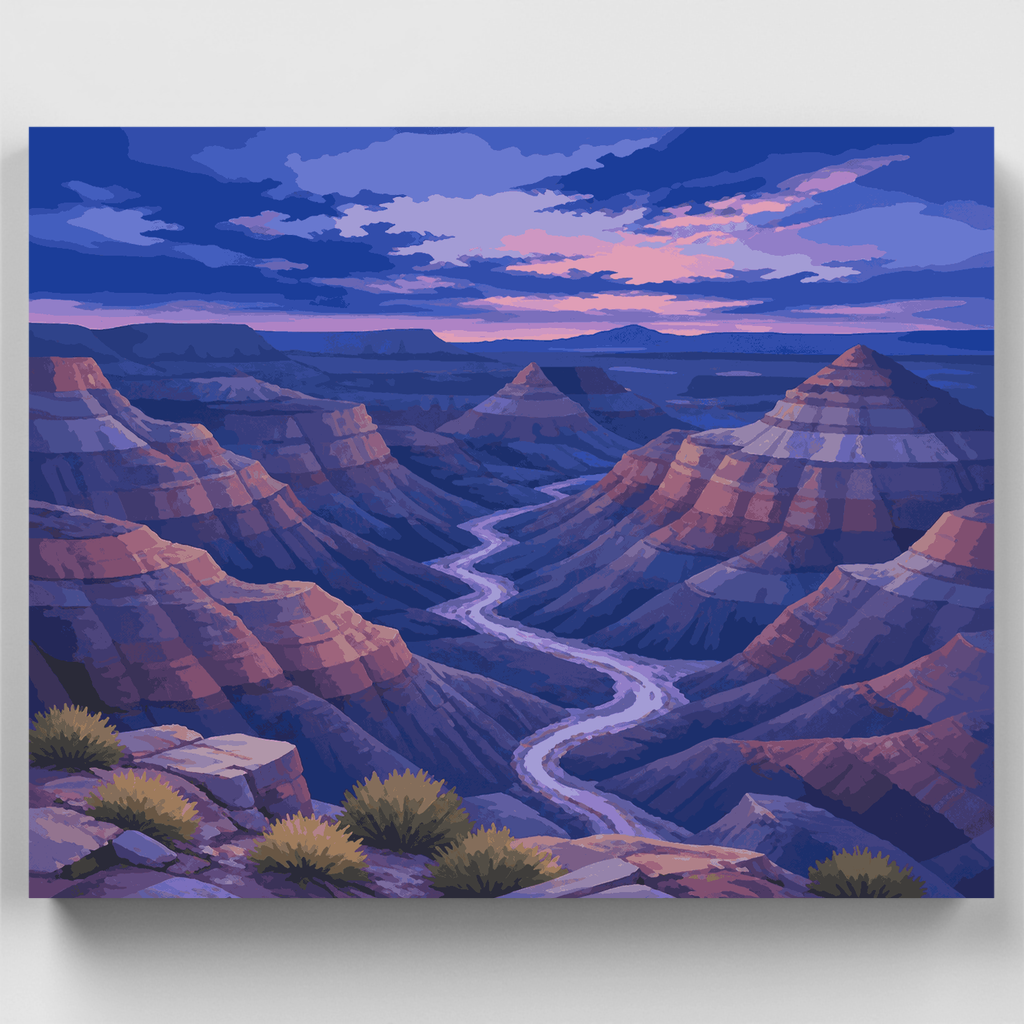 Blue Hour Canyon - Paint by Numbers Kit