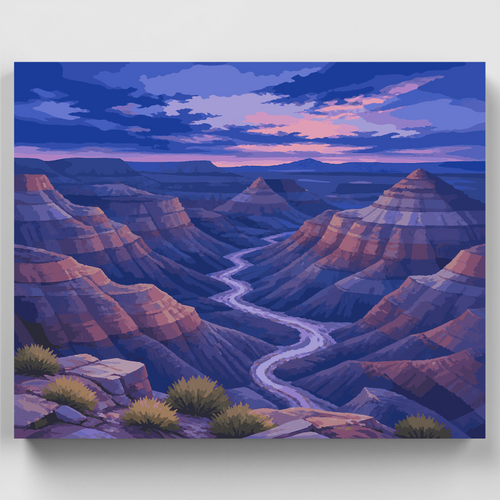 Blue Hour Canyon - Paint by Numbers Kit