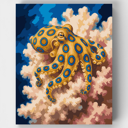 Blue-Ringed Octopus - Paint by Numbers Kit