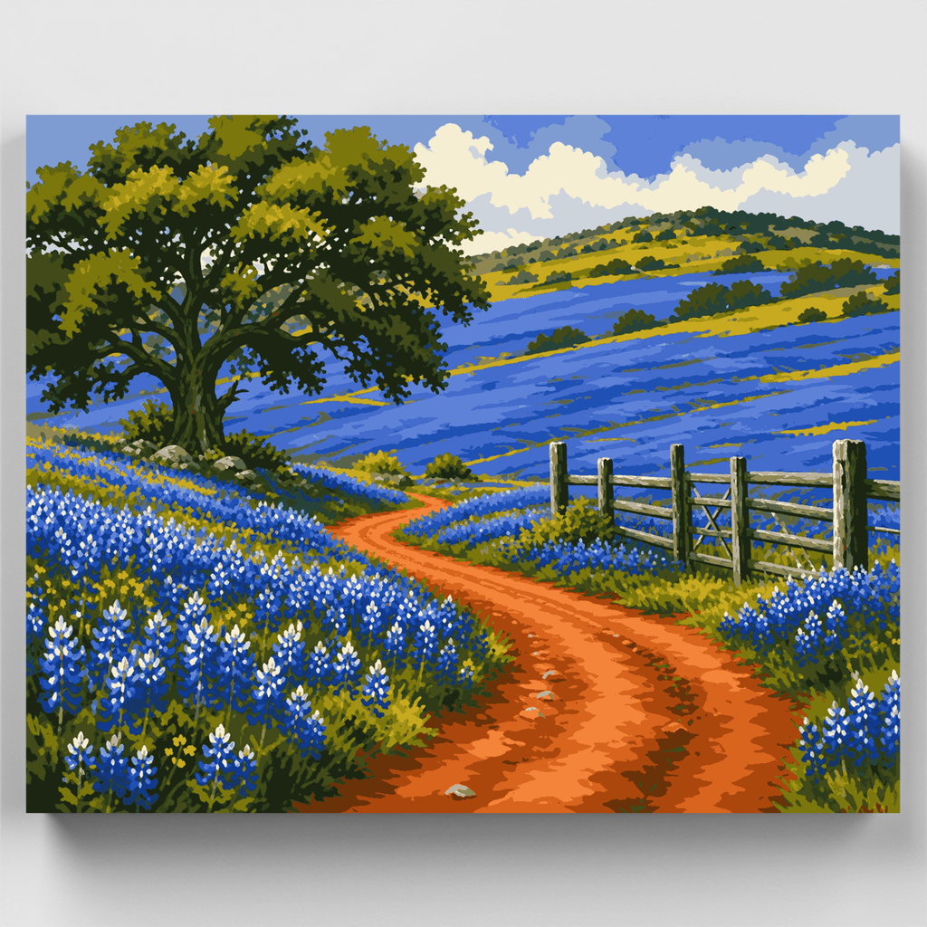 Sendero de lupinos - Kit de pintura por números — Estándar