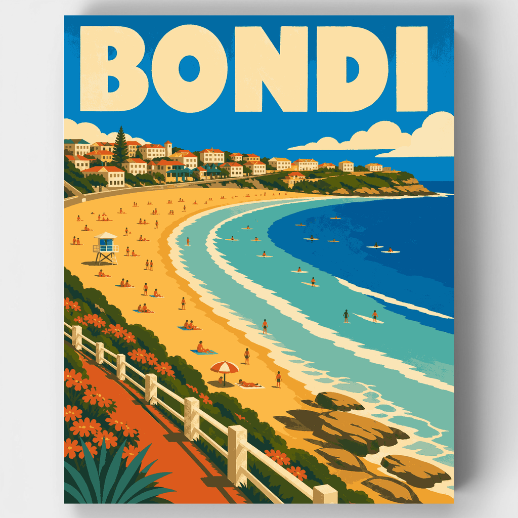 Kit de pintura por números - Bondi Beach Crescent — Estándar