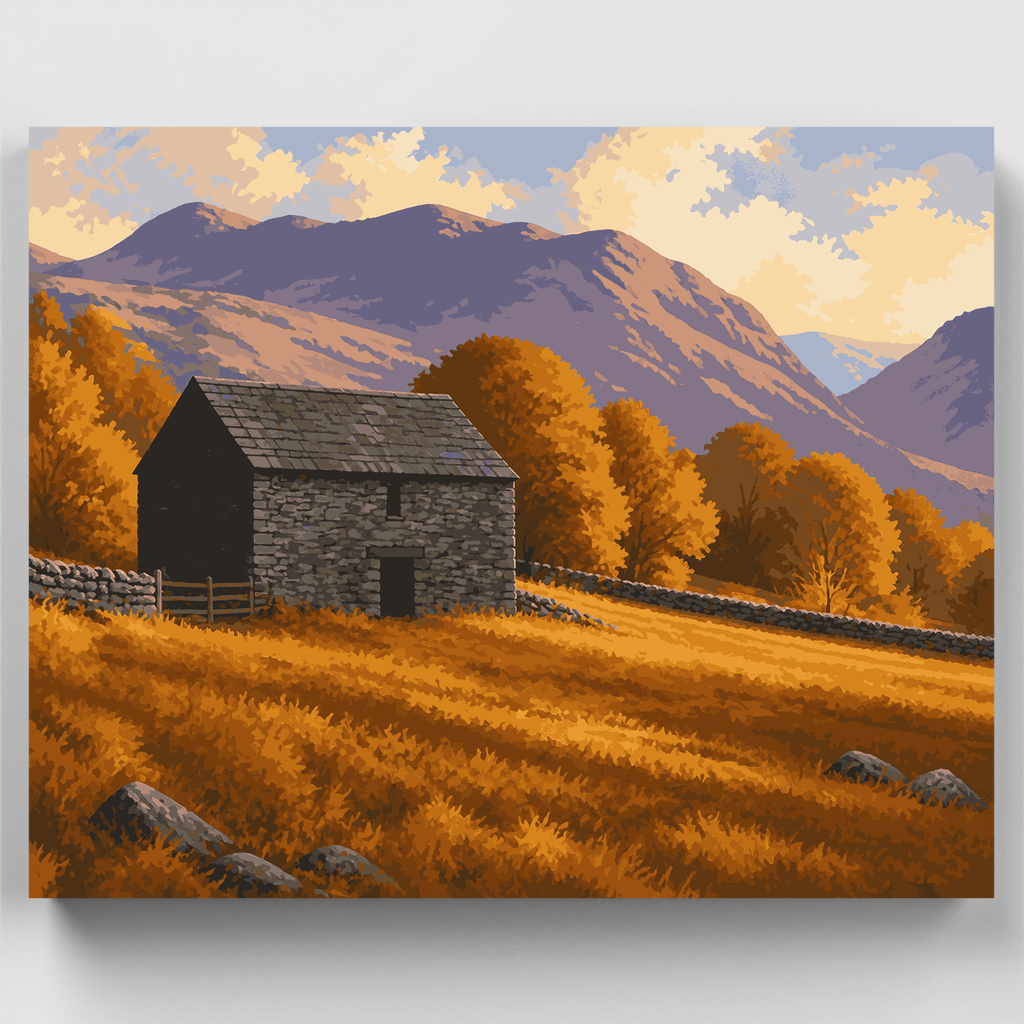 Granero de piedra de Borrowdale - Kit de pintura por números — Estándar