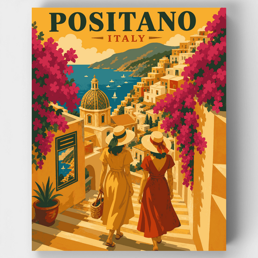 Bougainvillea Stairway - Paint by Numbers Kit