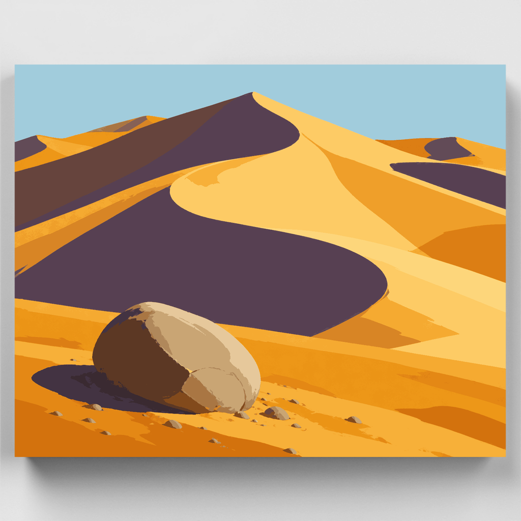 Boulder Among Dunes - Paint by Numbers Kit