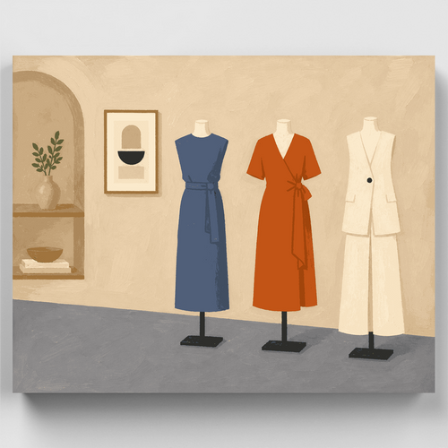 Boutique Mannequin Trio - Paint by Numbers Kit