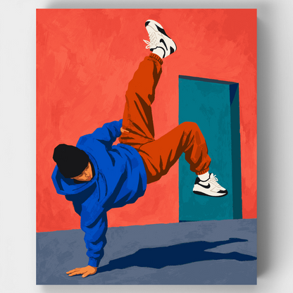 Breakdance Freeze - Paint by Numbers Kit