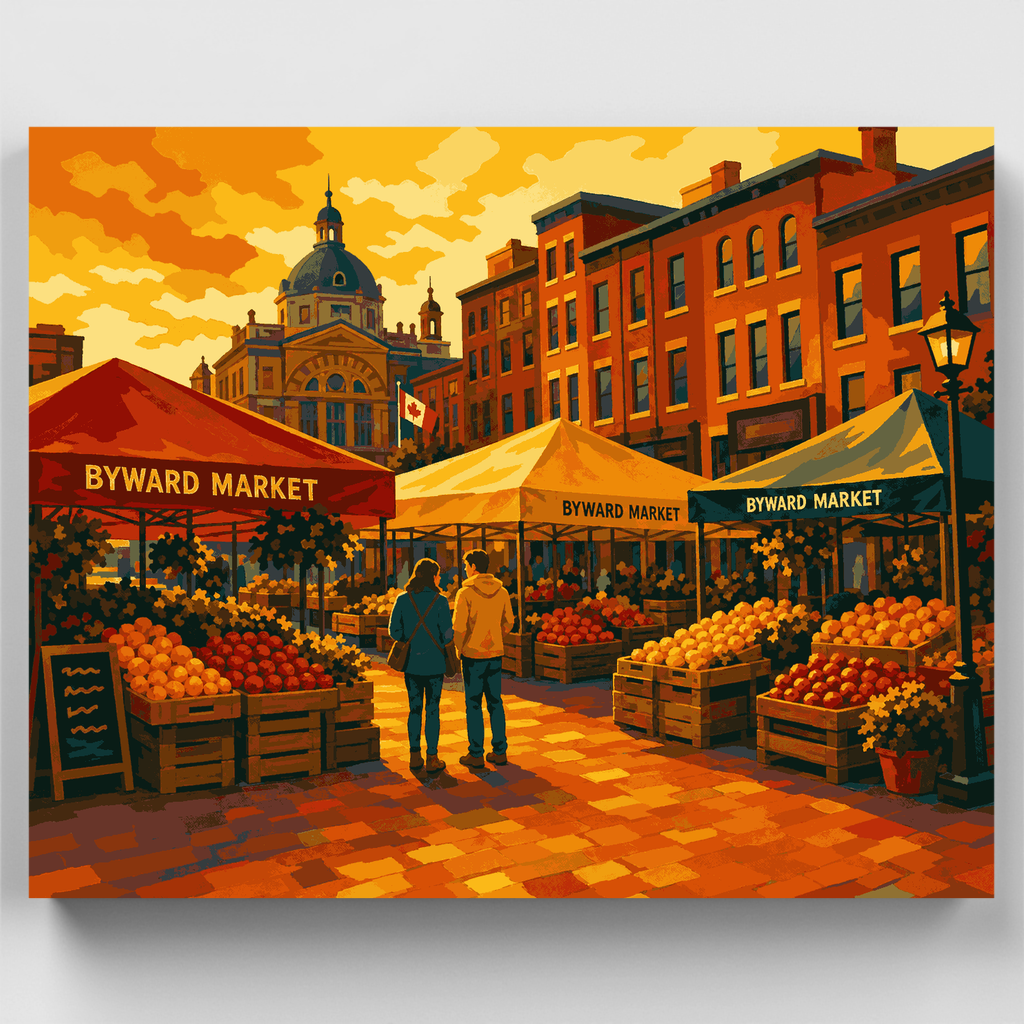 Puestos del mercado Byward - Kit de pintura por números — Estándar