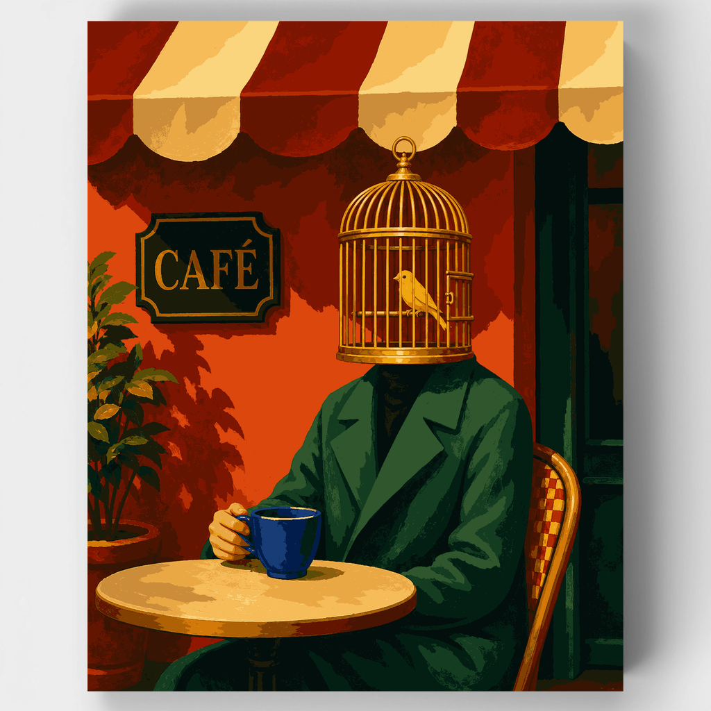 Caged Mind Café - Paint by Numbers Kit