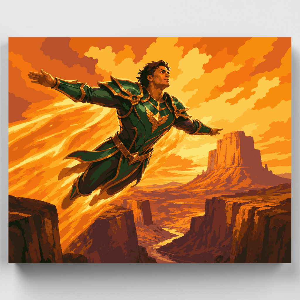 Canyon Flight Hero - Paint by Numbers Kit