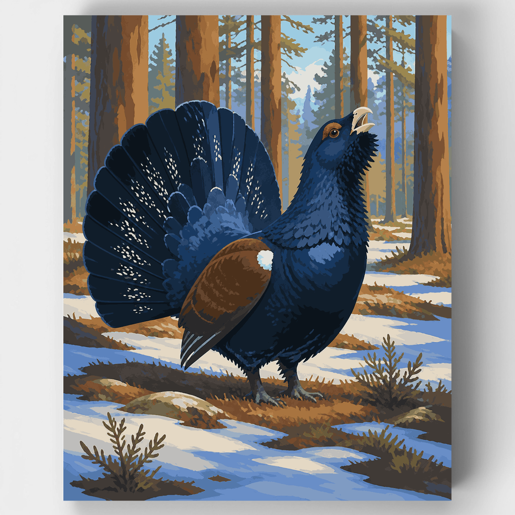 Capercaillie Forest Display - Paint by Numbers Kit