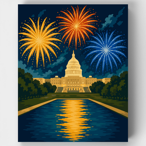 Capitol Fireworks - Paint by Numbers Kit
