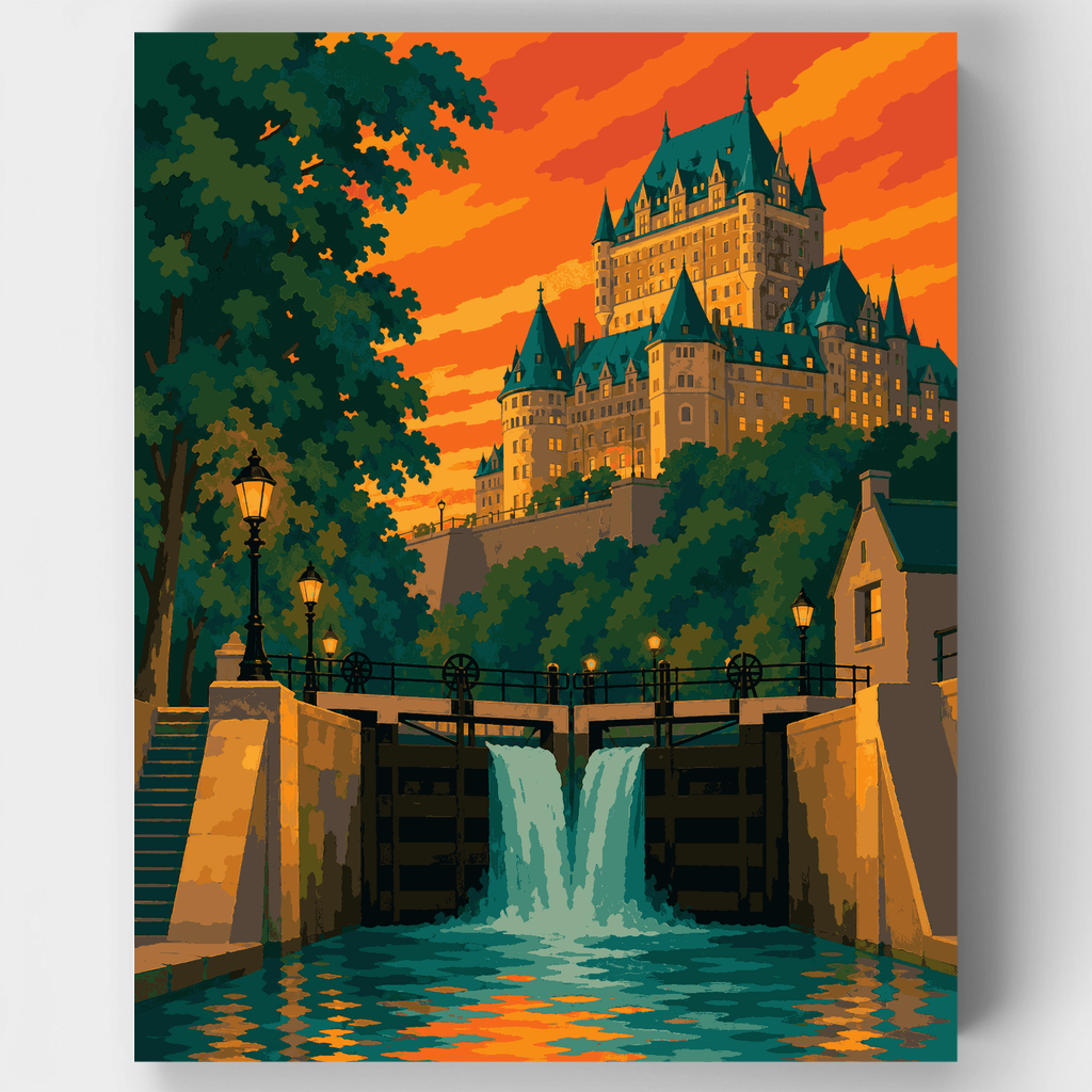 Castle Lock at Dusk - Paint by Numbers Kit
