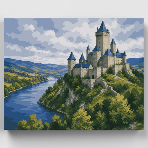 Castle on the Bluff - Paint by Numbers Kit