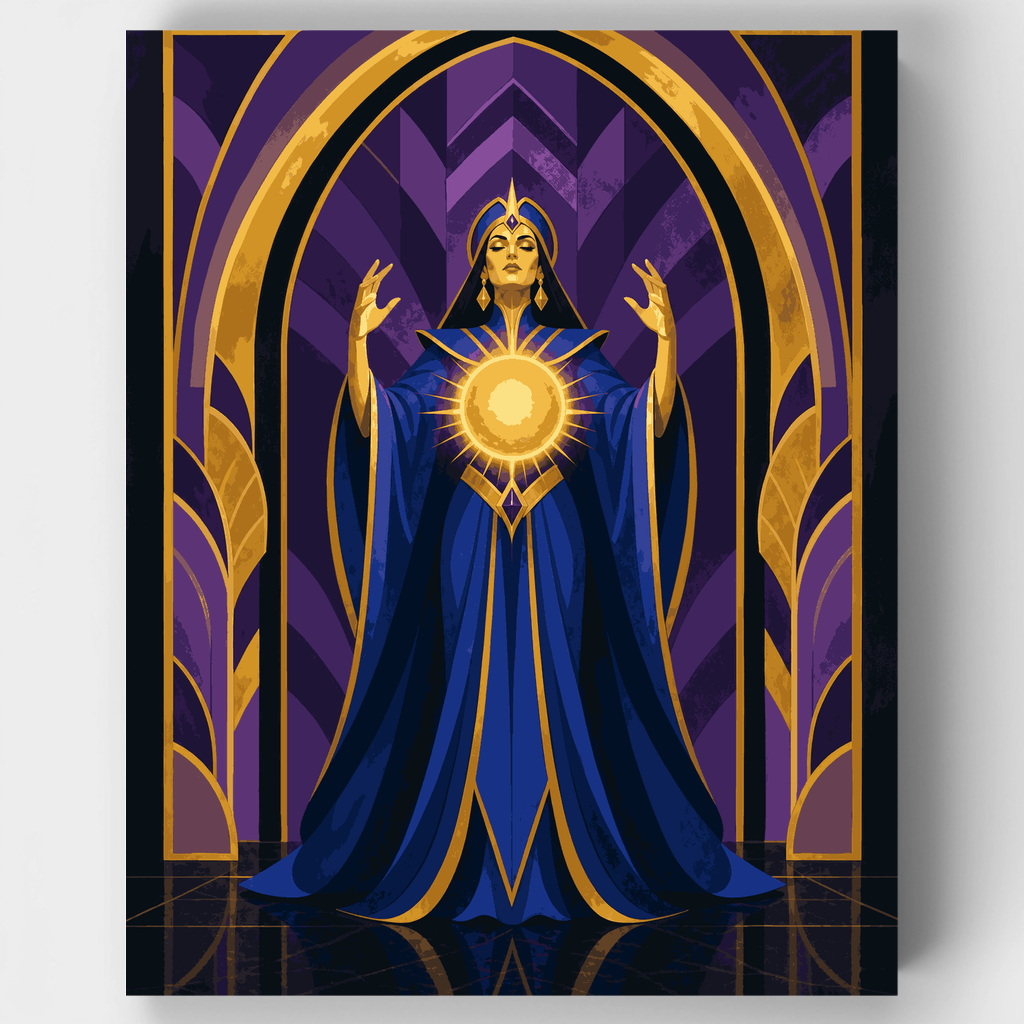 Celestial Sun Priestess - Paint by Numbers Kit