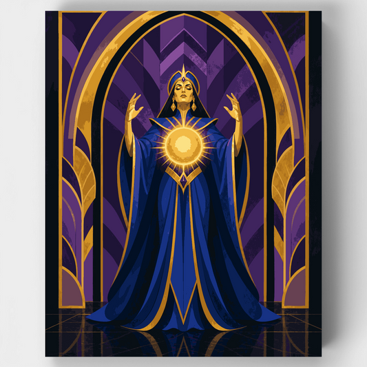 Celestial Sun Priestess - Paint by Numbers Kit